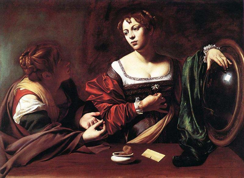 Caravaggio_Martha&Mary Caravaggio: Marta e Maddalena